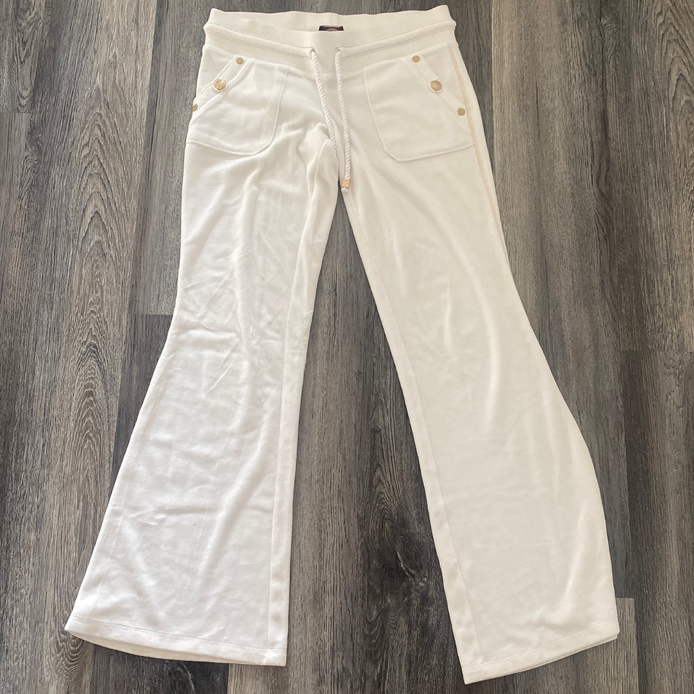 RARE Juicy Couture Velour White Resort Pants